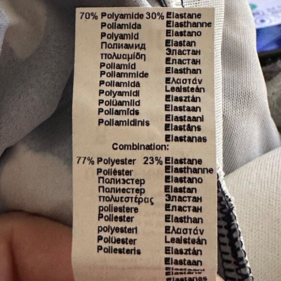 Profile by Gottex Light As A Feather Bandeau Strapless Swimdress Size 8 Navy - Picture 5 of 9